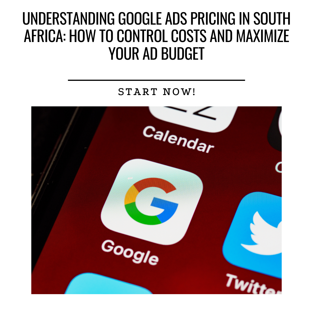 Google Ads pricing South Africa